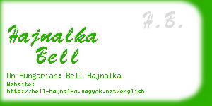 hajnalka bell business card